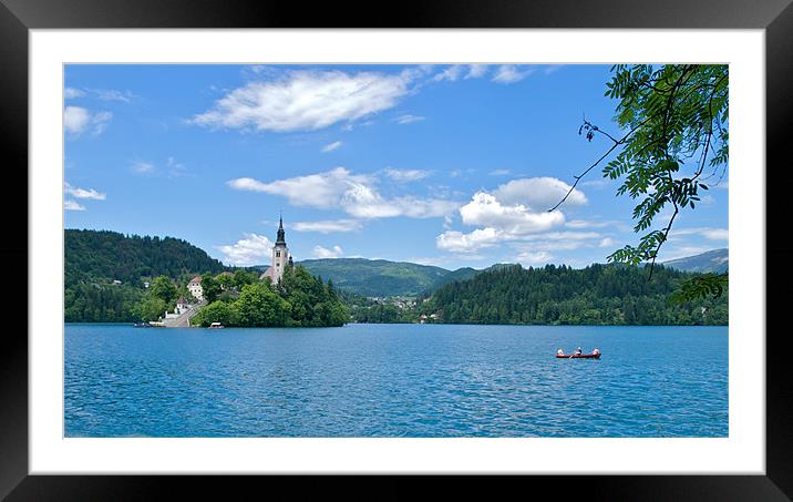 Lake Bled,  Slovenia Framed Mounted Print by Kate Barley