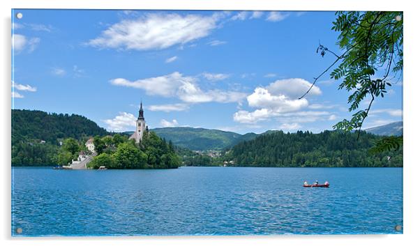 Lake Bled,  Slovenia Acrylic by Kate Barley