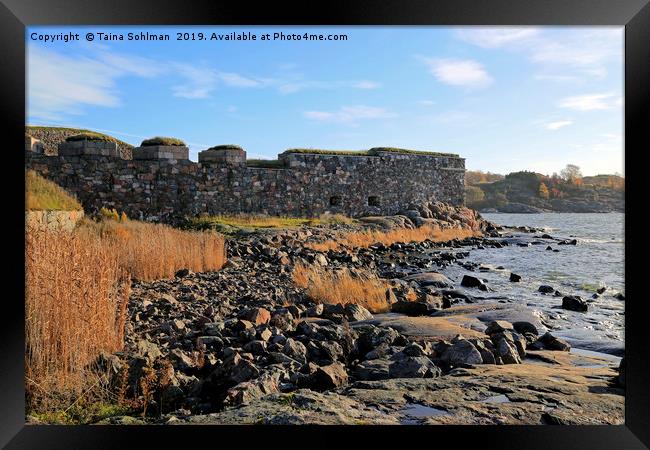 Old Fortress by the Sea  Framed Print by Taina Sohlman