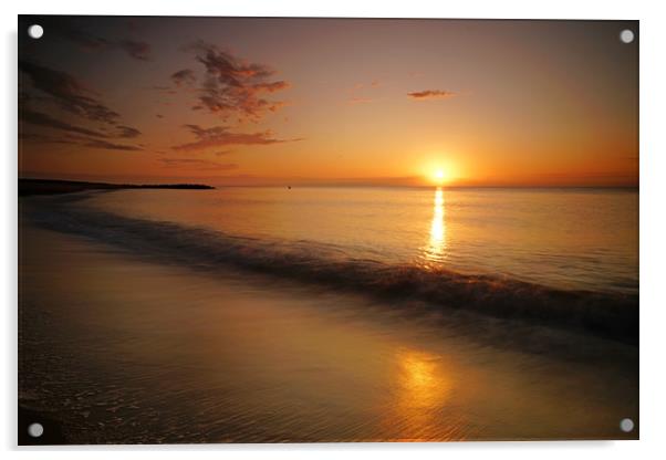 Golden sunrise, Holland on Sea Acrylic by Rob Woolf
