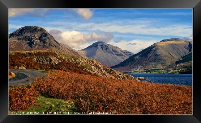 "Evening light Wasdale" Framed Print by ROS RIDLEY