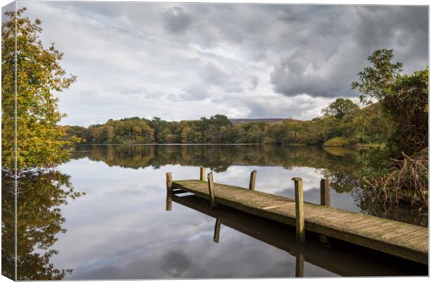 Wyresdale Lake in Lancashire Canvas Print by Jason Wells