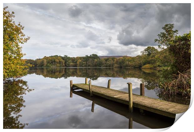 Wyresdale Lake in Lancashire Print by Jason Wells