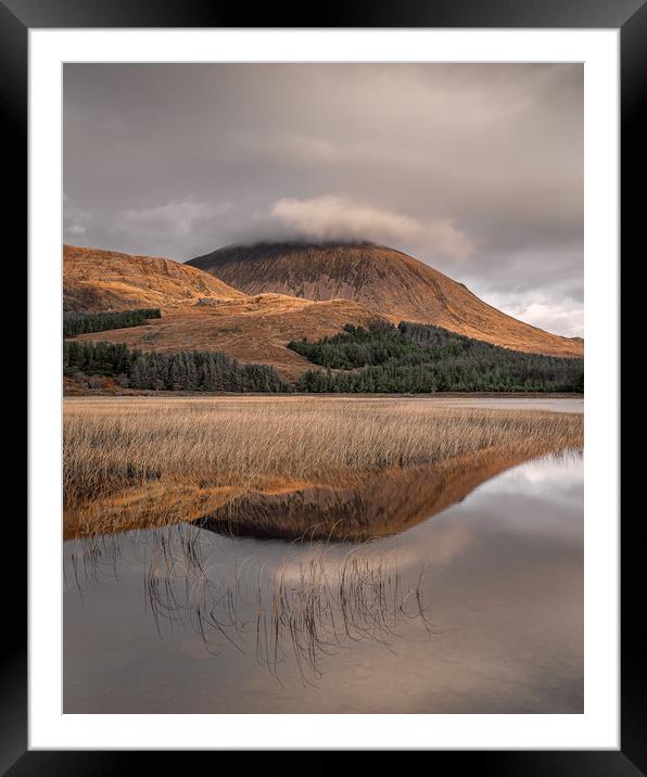 Beinn na Caillich Reflections Framed Mounted Print by Paul Andrews