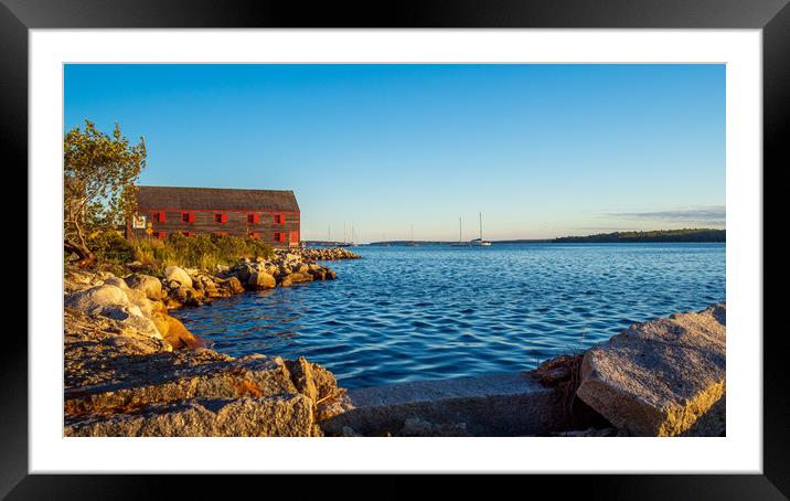 Shelburne Waterfront, Nova Scotia, Canada Framed Mounted Print by Mark Llewellyn