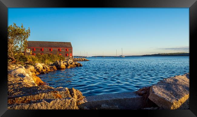 Shelburne Waterfront, Nova Scotia, Canada Framed Print by Mark Llewellyn