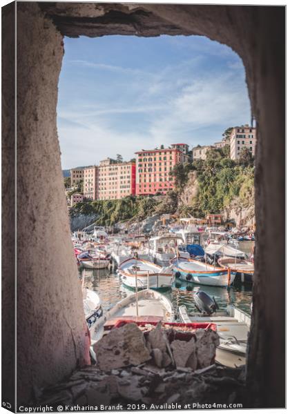 Camogli Harbour Canvas Print by KB Photo