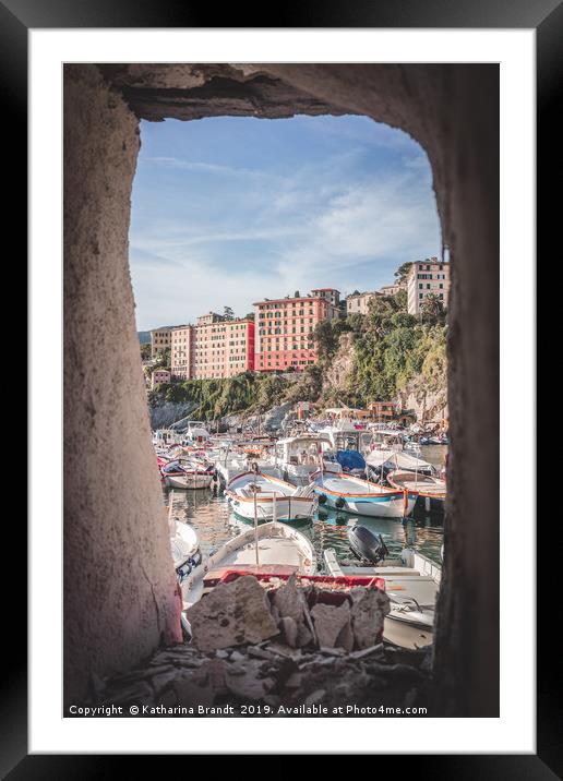 Camogli Harbour Framed Mounted Print by KB Photo