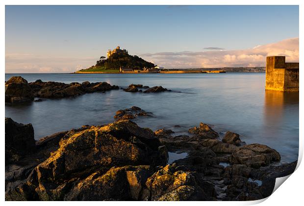 Early morning Saint Michael's Mount Print by Michael Brookes