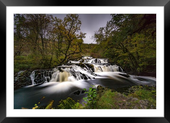 Autumn Falls Framed Mounted Print by Phil Nilsson