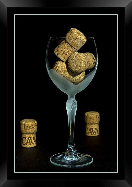 Wine glass Framed Print by Sam Smith