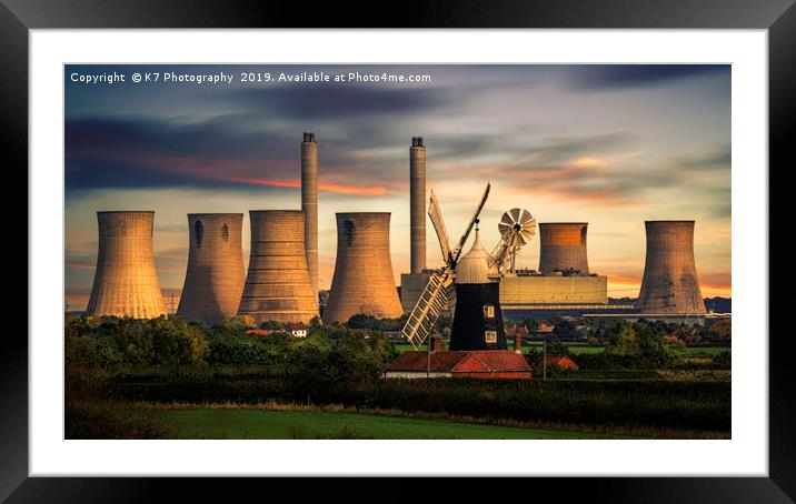 Evening at North Leverton Windmill Framed Mounted Print by K7 Photography