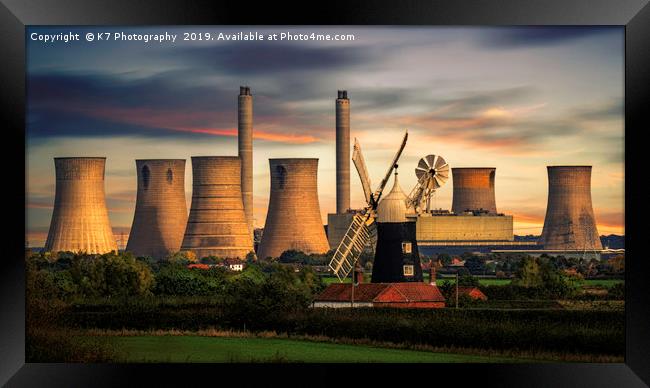 Evening at North Leverton Windmill Framed Print by K7 Photography