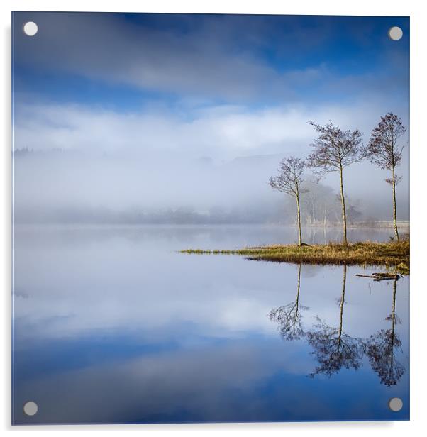 Loch Ard , Trossachs Acrylic by David Mould