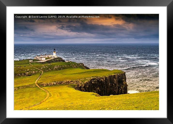 Neist Point Lighthouse Framed Mounted Print by David Lewins (LRPS)