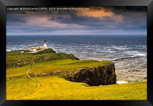 Neist Point Lighthouse Framed Print by David Lewins (LRPS)