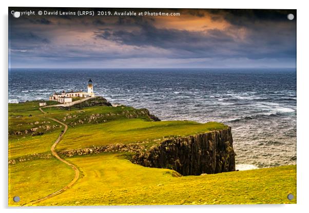 Neist Point Lighthouse Acrylic by David Lewins (LRPS)