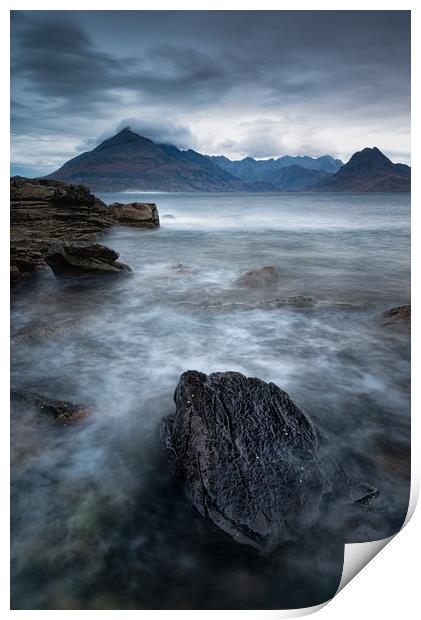 Elgol and the Black Cuillin Print by Paul Andrews