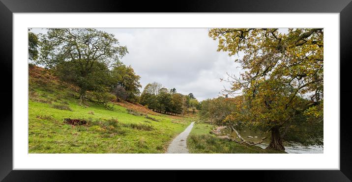 Pathway along Lake Windermere Framed Mounted Print by Jason Wells