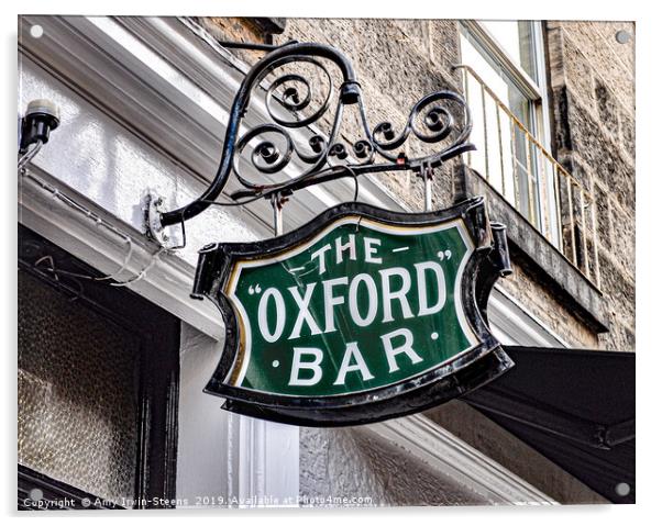 The Oxford Bar Acrylic by Amy Irwin-Steens