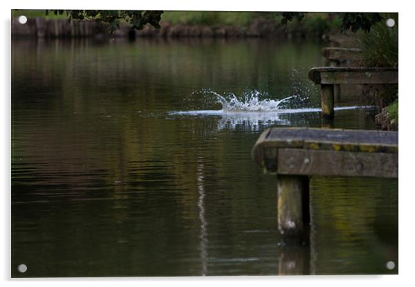 Splash, Tankerton, Kent Acrylic by Dawn O'Connor
