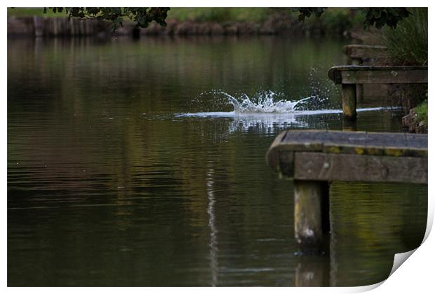 Splash, Tankerton, Kent Print by Dawn O'Connor