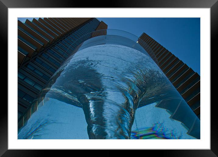 Vortex in Docklands, London Framed Mounted Print by Dawn O'Connor