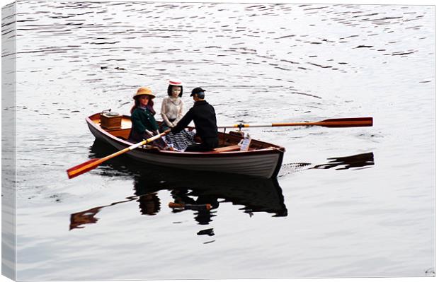 Rowing Boat Canvas Print by Chris Day