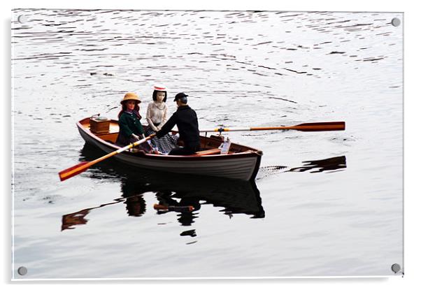 Rowing Boat Acrylic by Chris Day