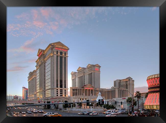 Caesar's Palace, Las Vegas Framed Print by Simon Marshall