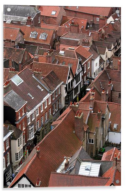 York roof tops Acrylic by Tony Bates