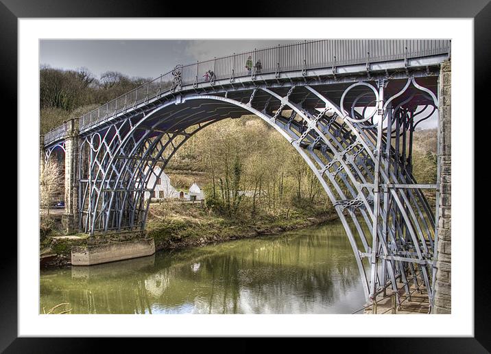 Ironbridge over the River Severn Framed Mounted Print by David French