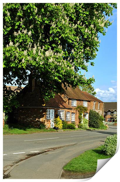 Wheelwrights Cottage, Wingrave Print by graham young