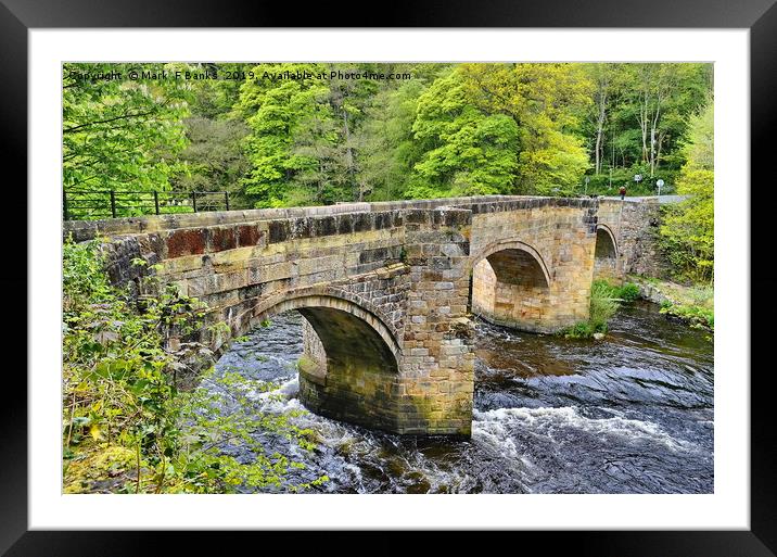 Pont Cysylite Framed Mounted Print by Mark  F Banks