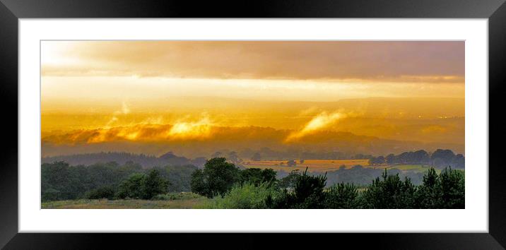Wild Fires Over Manchester   Framed Mounted Print by Darren Burroughs