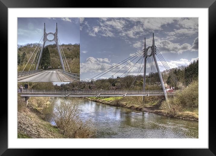 Jacksonville suspension bridge Framed Mounted Print by David French
