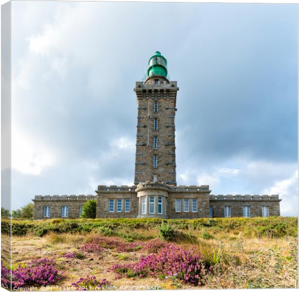 Cap Frehel Lighthouse Canvas Print by DiFigiano Photography