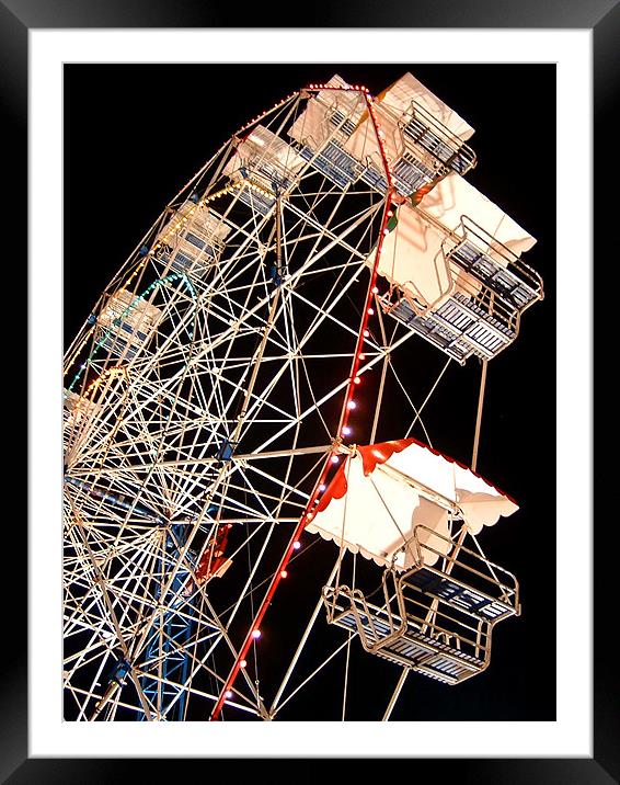 Big Wheel at Night . . . Childrens Delight Framed Mounted Print by Serena Bowles