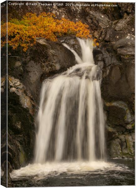 Eas Chia-aig Waterfall Canvas Print by Keith Thorburn EFIAP/b
