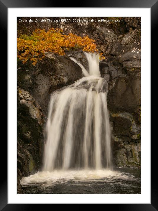 Eas Chia-aig Waterfall Framed Mounted Print by Keith Thorburn EFIAP/b