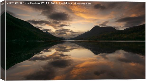 Loch Leven Sunset Canvas Print by Keith Thorburn EFIAP/b
