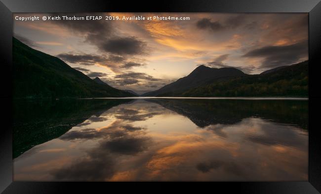 Loch Leven Sunset Framed Print by Keith Thorburn EFIAP/b