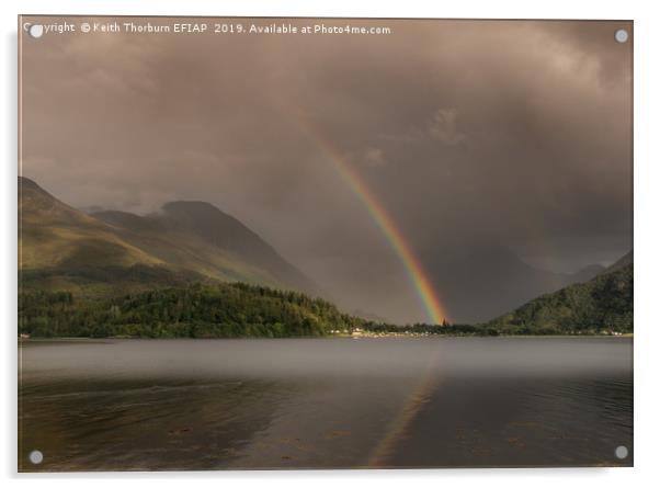 Rainbows over Glencoe Acrylic by Keith Thorburn EFIAP/b