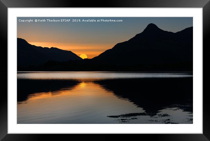 The Pap of Glencoe Sunrise Framed Mounted Print by Keith Thorburn EFIAP/b