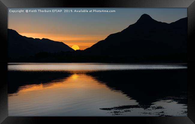The Pap of Glencoe Sunrise Framed Print by Keith Thorburn EFIAP/b