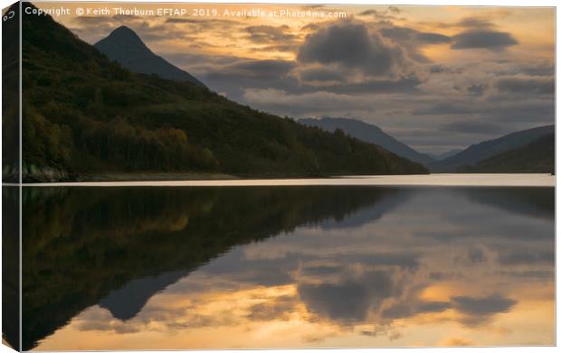 Loch Leven Sunset Canvas Print by Keith Thorburn EFIAP/b