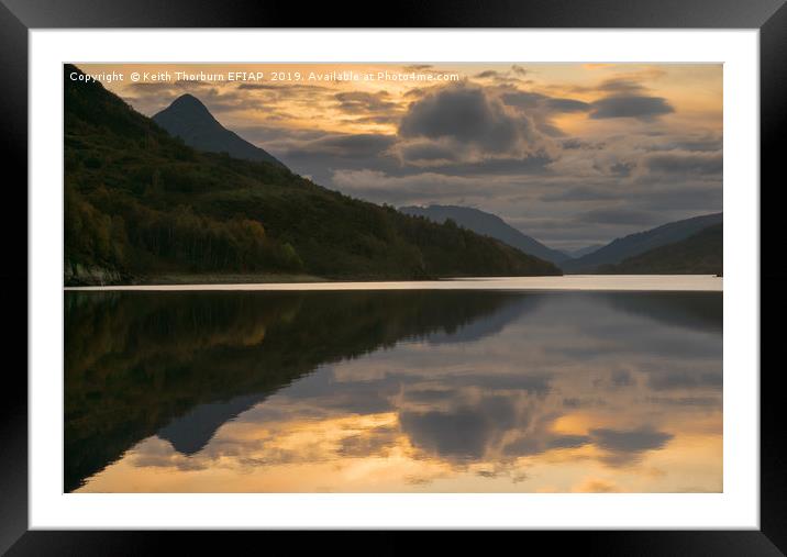 Loch Leven Sunset Framed Mounted Print by Keith Thorburn EFIAP/b