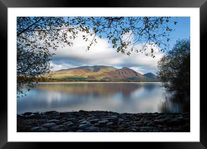 First Snow on Skiddaw Framed Mounted Print by Roger Green