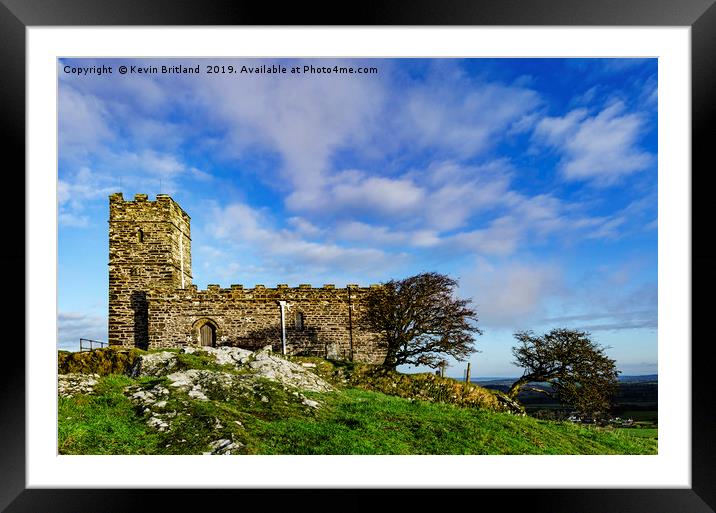 Brent Tor, Dartmoor, Devon Framed Mounted Print by Kevin Britland