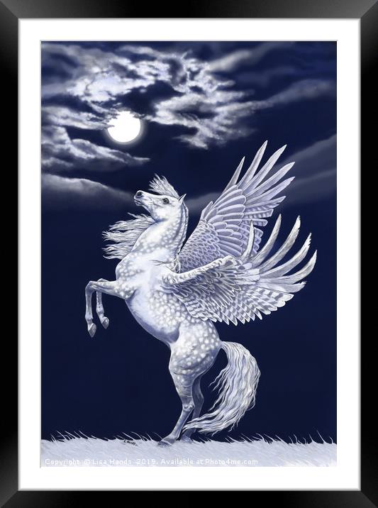 Moon Stallion Framed Mounted Print by Lisa Hands
